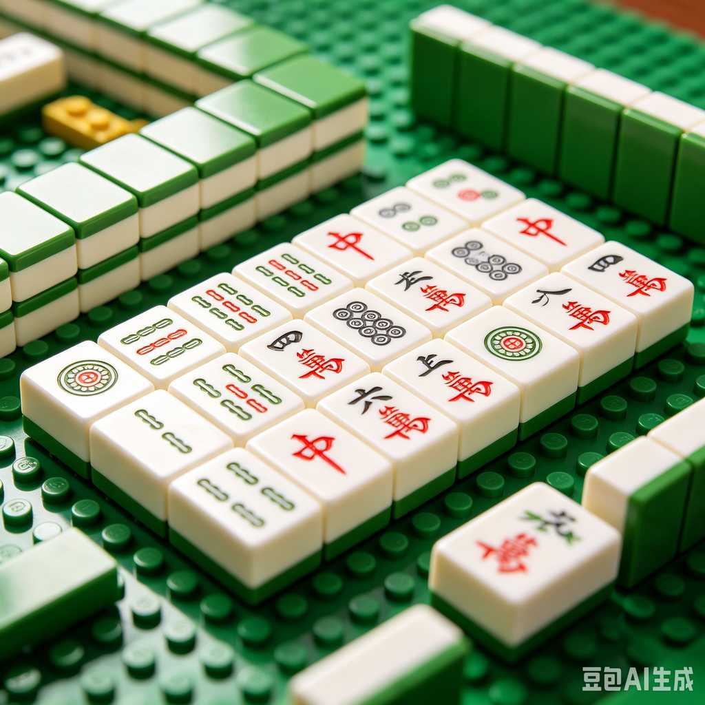 unique color mahjong tiles design