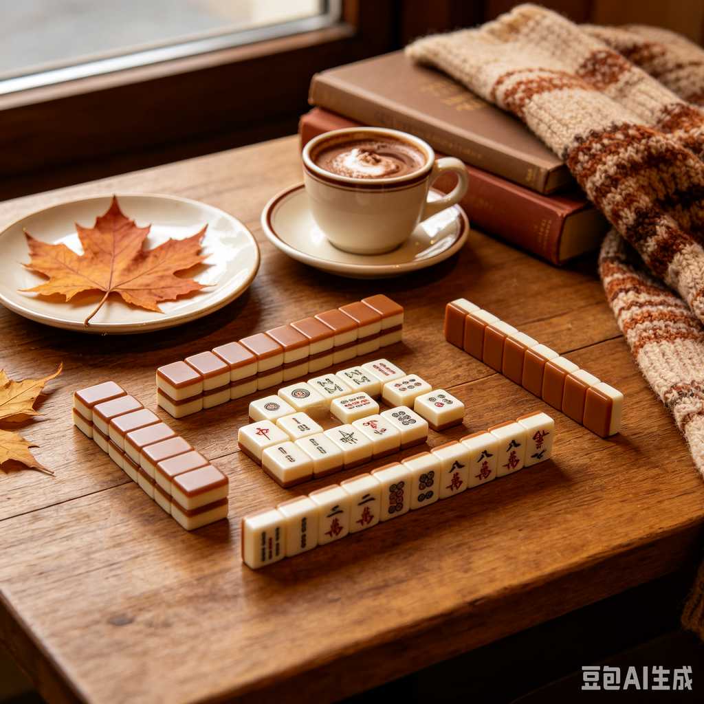 cedar wood mahjong tiles